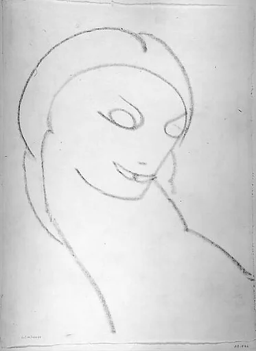 Head of a Woman, Facing Right
