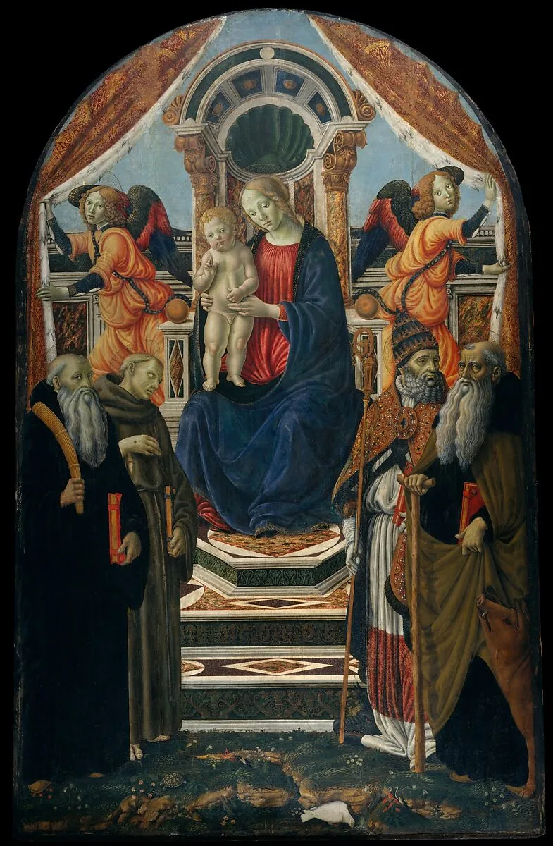 Madonna and Child Enthroned with Saints and Angels — Francesco Botticini (Francesco di Giovanni)