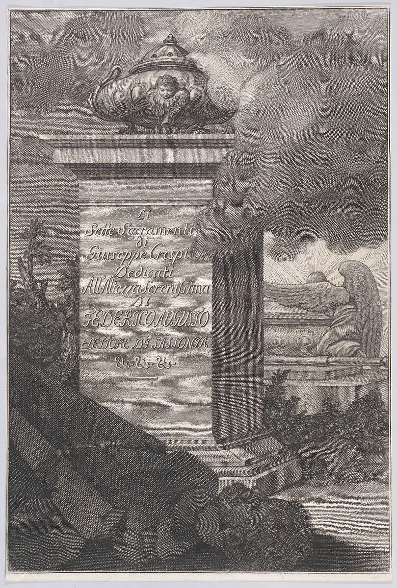 Title page, from "The Seven Sacrements" — Giuseppe Maria Crespi|Lorenzo Zucchi
