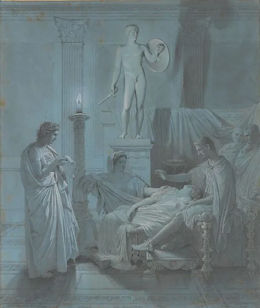 Virgil Reading the Aeneid to Augustus, Livia, and Octavia — Jean Auguste Dominique Ingres