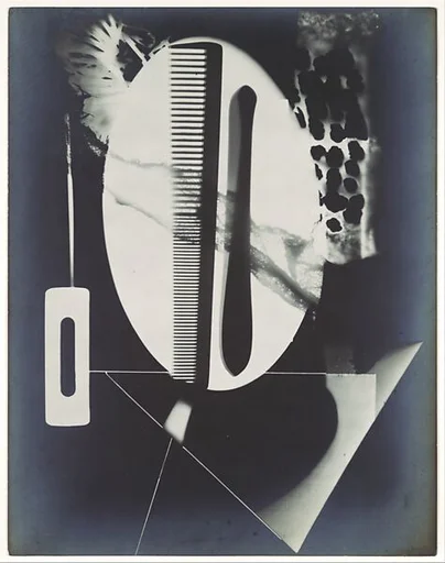 [Rayograph; Comb, Straight Razor Blade, Needle and Other Forms]