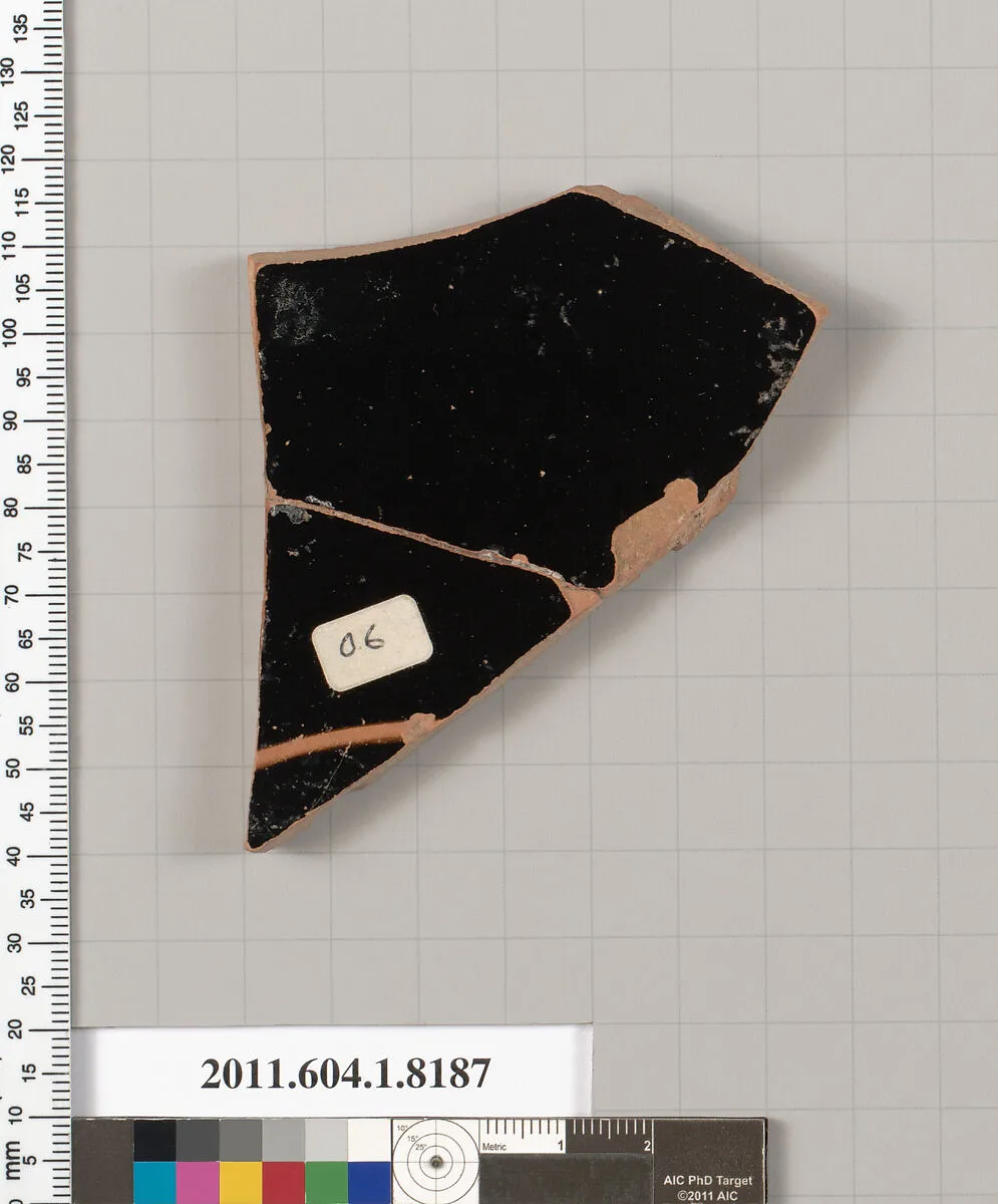Terracotta fragment of a kylix (drinking cup) — Unknown