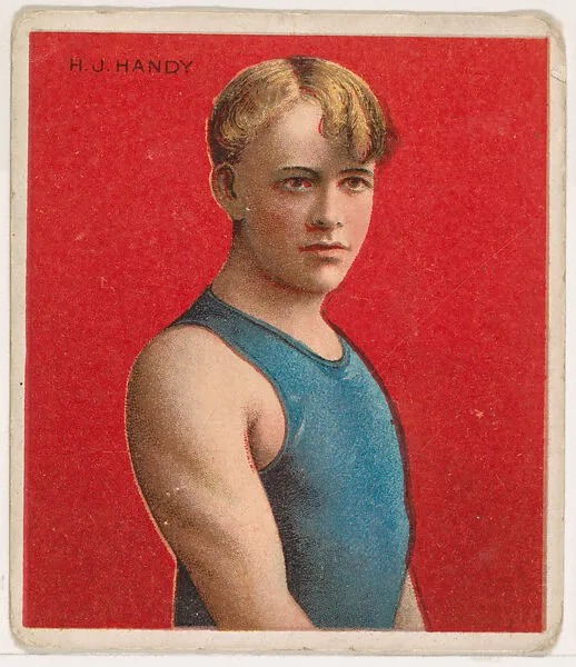 H. J. Handy, Swimmer, from Mecca & Hassan Champion Athlete and Prize Fighter collection, 1910 — Mecca Cigarettes
