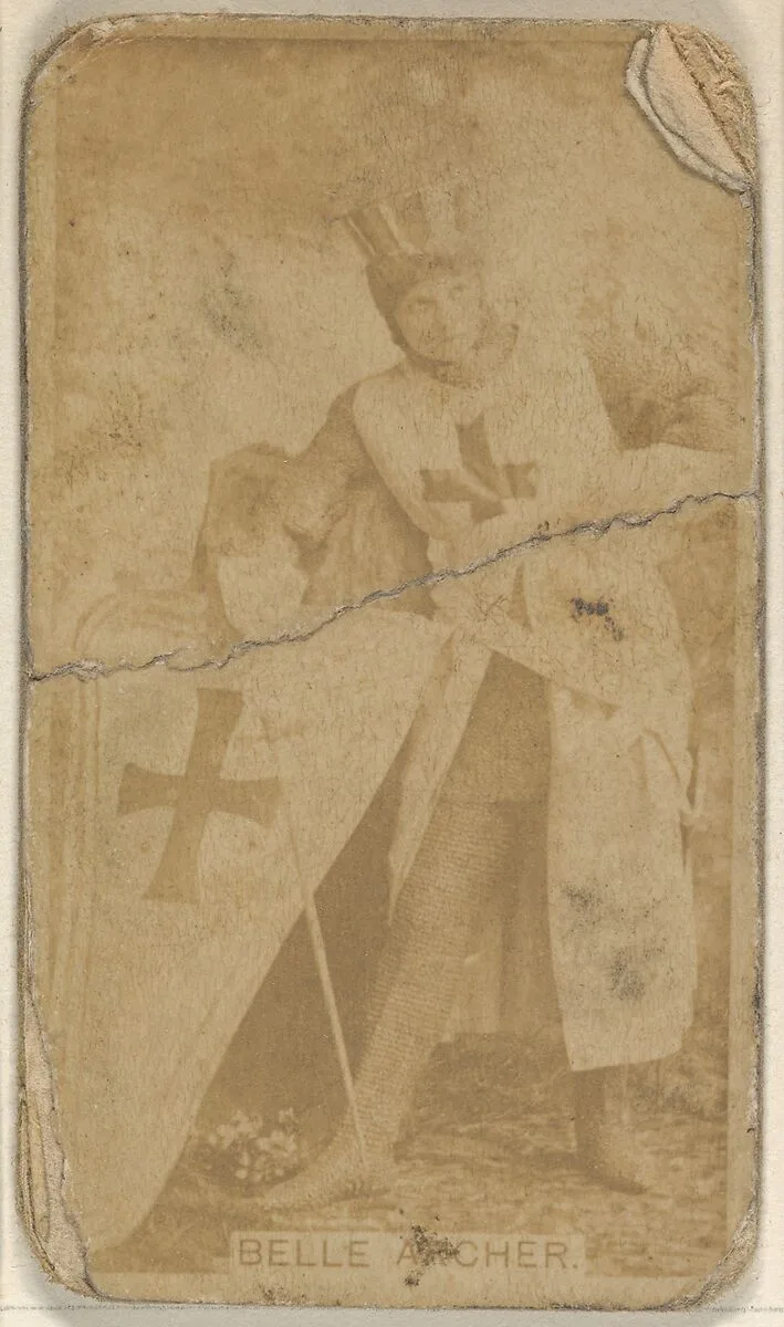 Belle Archer, from the Actors and Actresses series (N45, Type 8) for Virginia Brights Cigarettes — Allen & Ginter