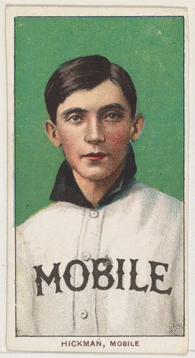 Hickman, Mobile, Southern League, from the White Border series (T206) for the American Tobacco Company