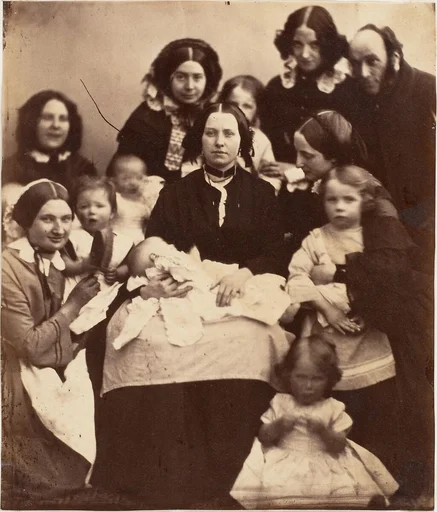 Mr. and Mrs. R. B. Tennent, Mrs. E. H. Yates, Mrs. Brandram, their Children and Three Nurses