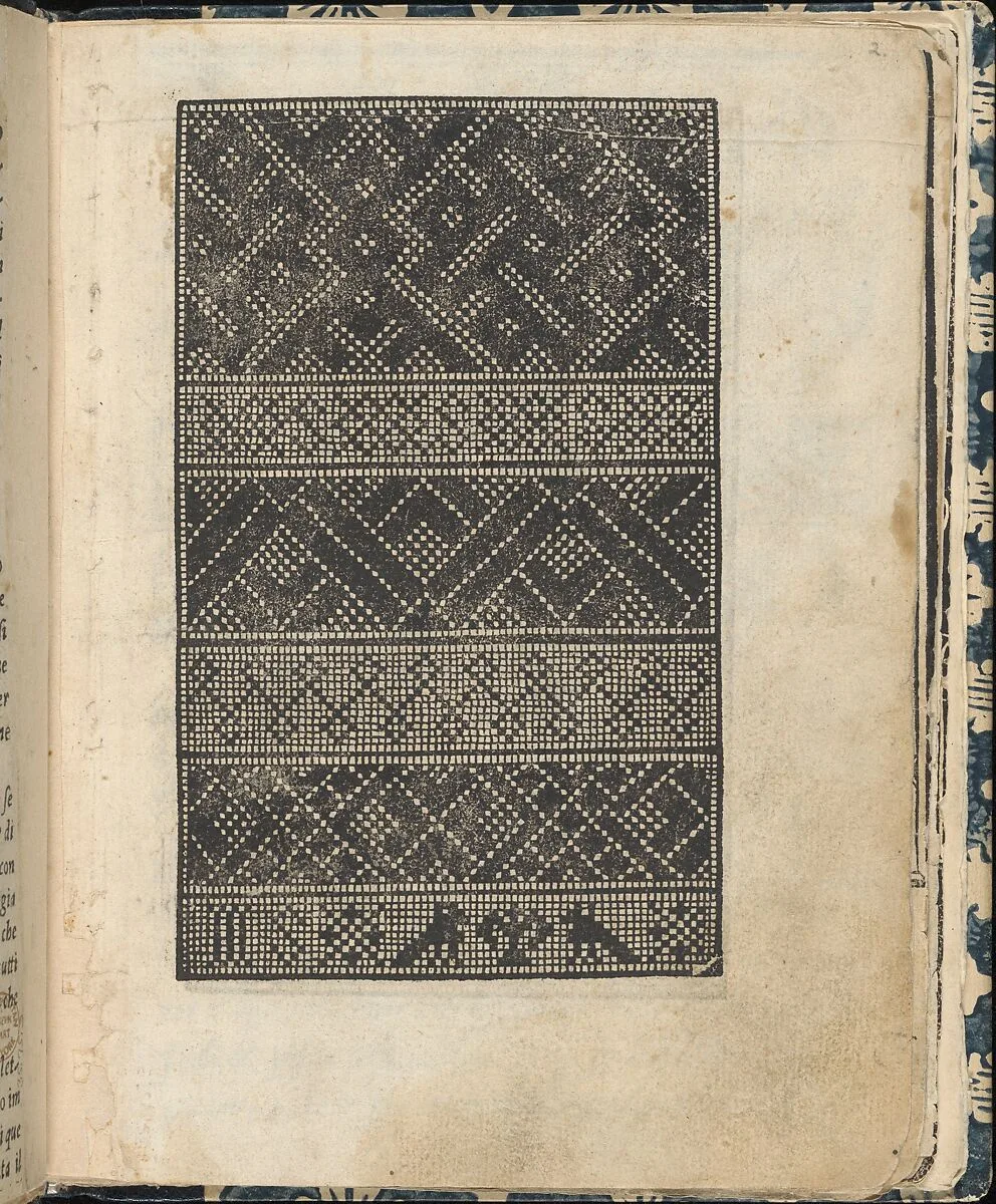 Essempio di recammi, page 2 (recto) — Giovanni Antonio di Nicolini da Sabio e i fratelli|Giovanni Antonio Tagliente