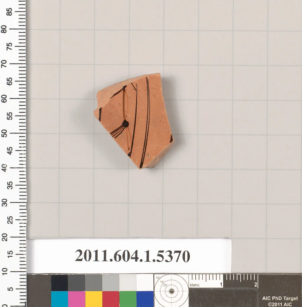 Terracotta fragment of a kylix (drinking cup) — Unknown