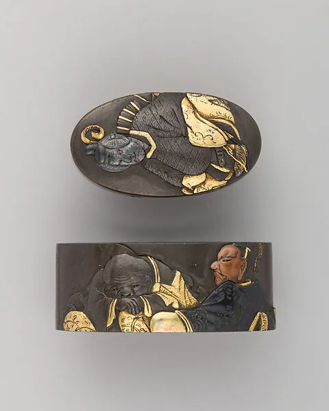 Sword-Hilt Collar and Pommel (Fuchigashira) — Unknown