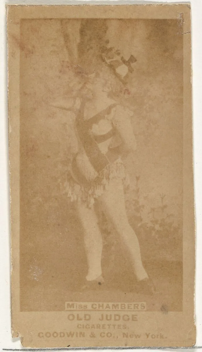 Miss Chambers, from the Actors and Actresses series (N171) for Old Judge Cigarettes — Goodwin & Company