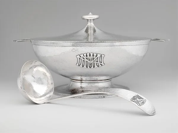 Covered Soup Tureen and Ladle — Marshall Field & Company Craft Shop