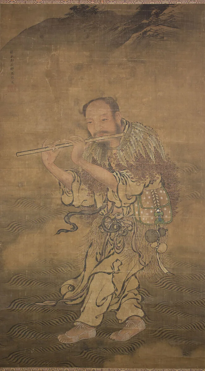 明 劉俊 韓湘子圖 軸|The Daoist Immortal Han Xiangzi — Liu Jun