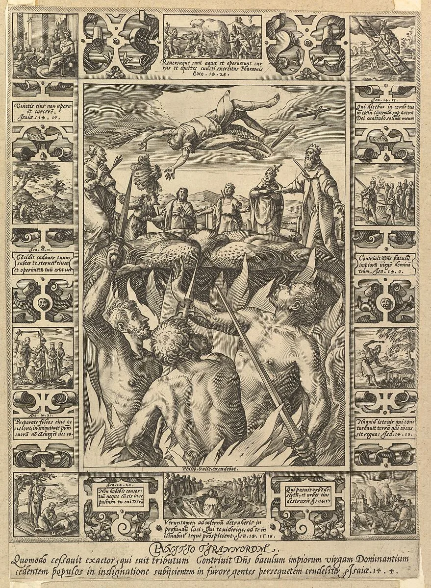 Punitio Tirannorum, from "Allegories of the Christian Faith, from Christian and Profane Allegories" — Hendrick Goltzius|Philips Galle