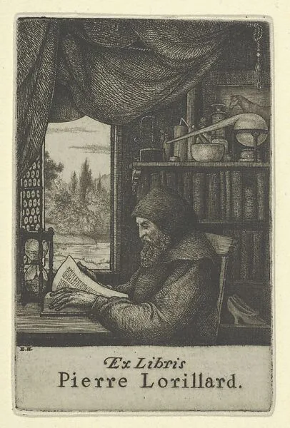 Ex Libris Pierre Lorillard — Ernest Haskell