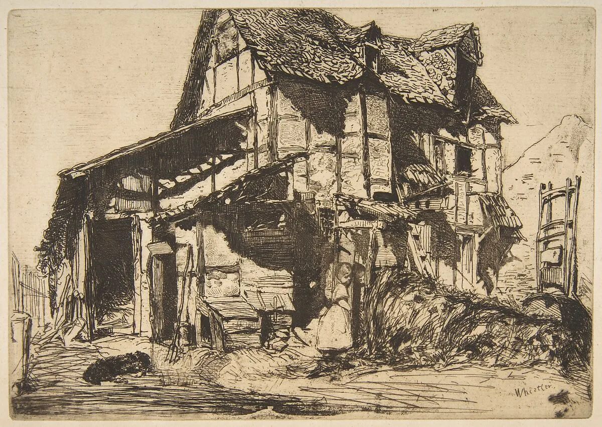 The Unsafe Tenement (The Old Farm) — James McNeill Whistler