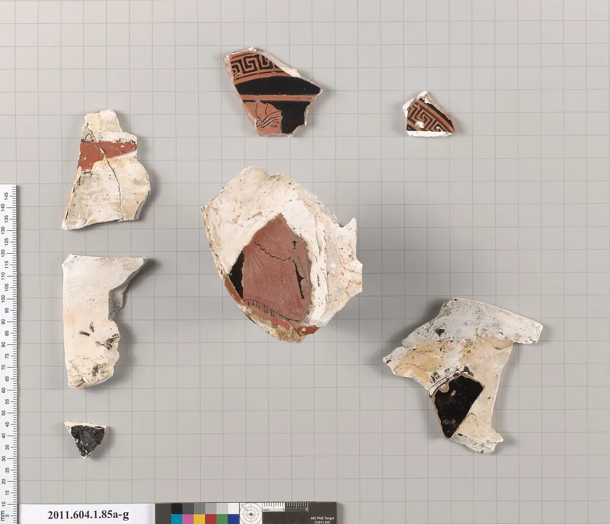 Terracotta fragments of a kylix (drinking cup) — Unknown