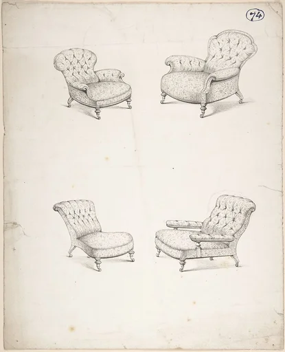 Designs for Four Upholstered Chairs