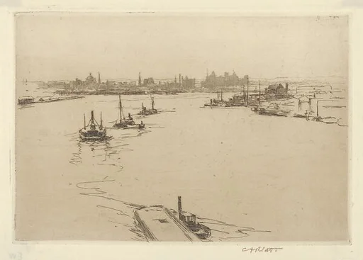 Williamsburg from the Bridge (Sketch)