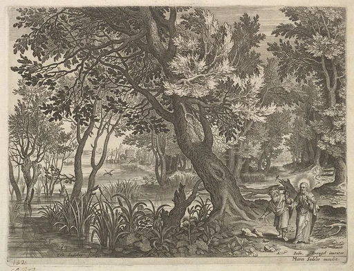River View with Christ Tempted by the Devil