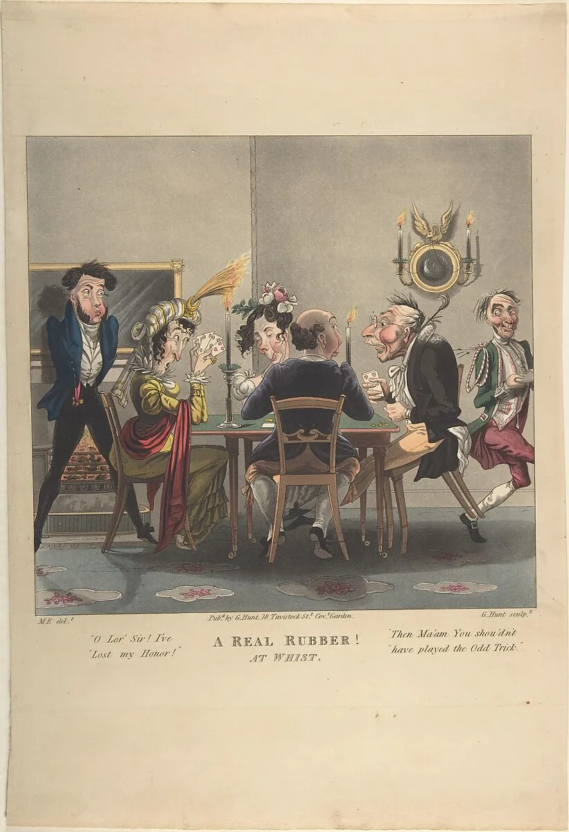 A Real Rubber! At Whist — M. Egerton|George Hunt