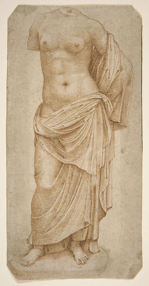 Study of an Antique Statue — Marcantonio Raimondi