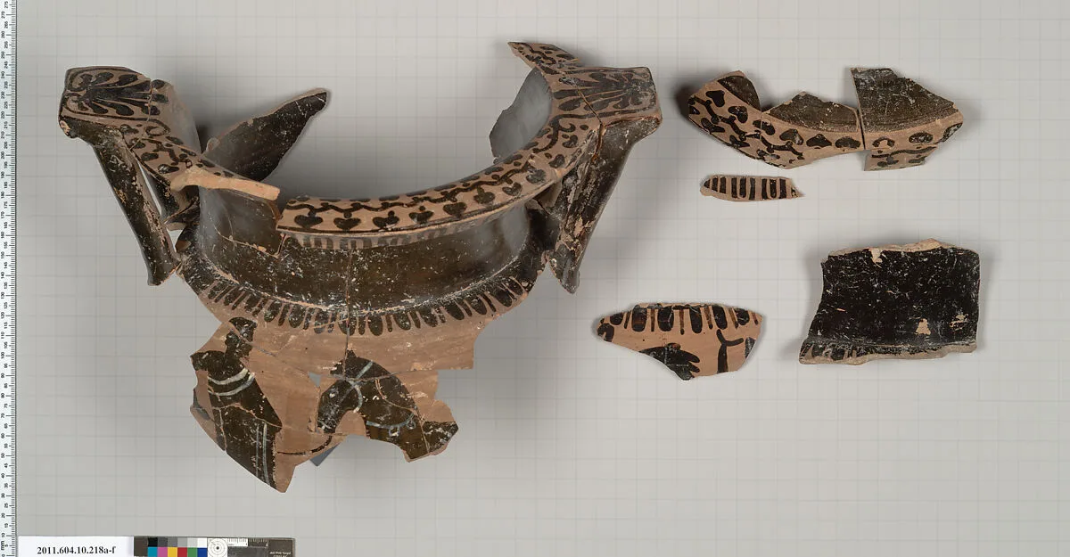 Terracotta fragments of a column-krater (deep bowl) — Unknown
