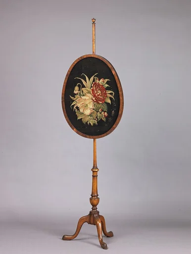 Tripod pole fire screen
