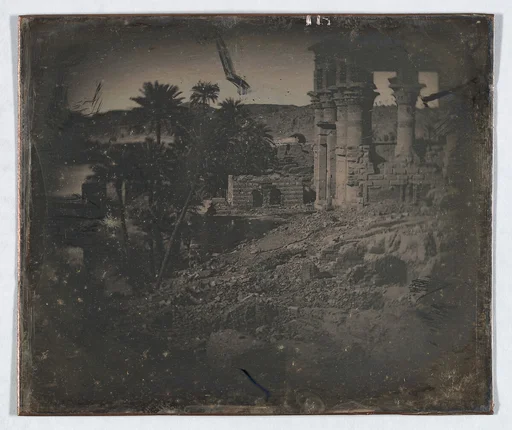 Temple and Date Palms, Philae (236. Philé T. découvert et P. dattiers)