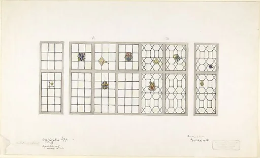 Design for Leaded Windows with Colored Inserts