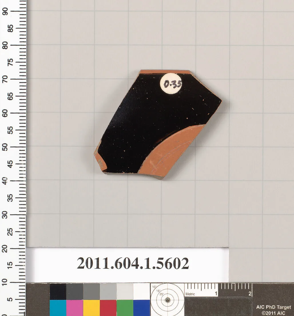 Terracotta rim fragment of a kylix (drinking cup) — Unknown