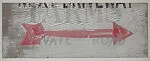 [Fragment of Hand-painted Sign: Right Arrow]
