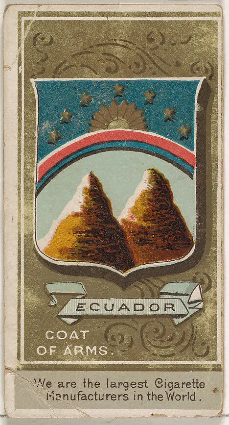 President Caamano of Ecuador, from the Rulers, Flags, and Coats of Arms series (N126-2) issued by W. Duke, Sons & Co. — W. Duke, Sons & Co.
