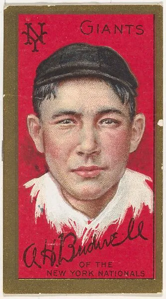 A.H. Bridwell, New York Giants, National League, from the "Baseball Series" (Gold Borders) set (T205) issued by the American Tobacco Company — American Tobacco Company