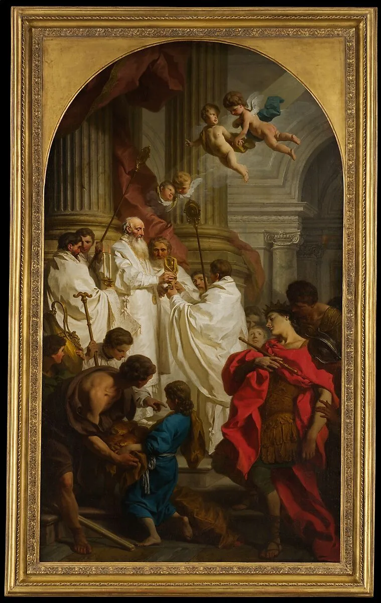 The Mass of Saint Basil — Pierre Hubert Subleyras