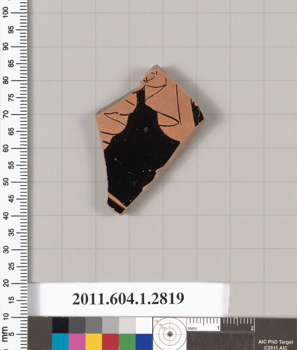 Terracotta fragment of a kylix (drinking cup) — Unknown