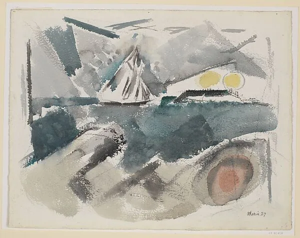 Boat and Sea, Deer Isle, Maine — John Marin