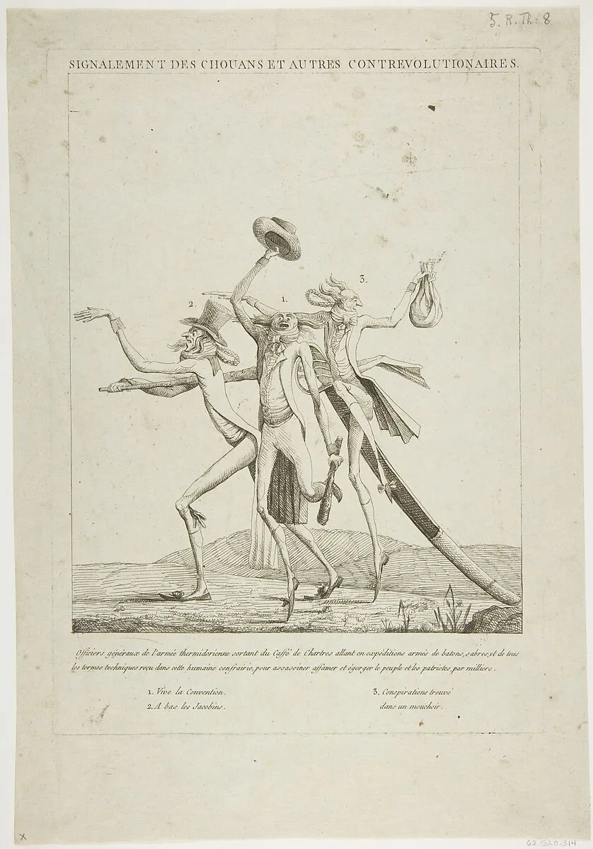 Signalement Des Chouans et Autres Contrevolutionaires — Anonymous, French, 18th century