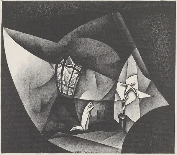 Crucifix (Lithograph #40) — William Samuel Schwartz