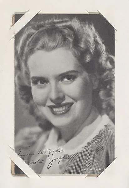 Brenda Joyce from Movie Stars Exhibit Cards series (W401) — Unknown