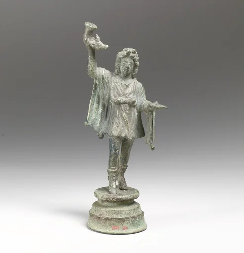 Bronze statuette of a dancing Lar