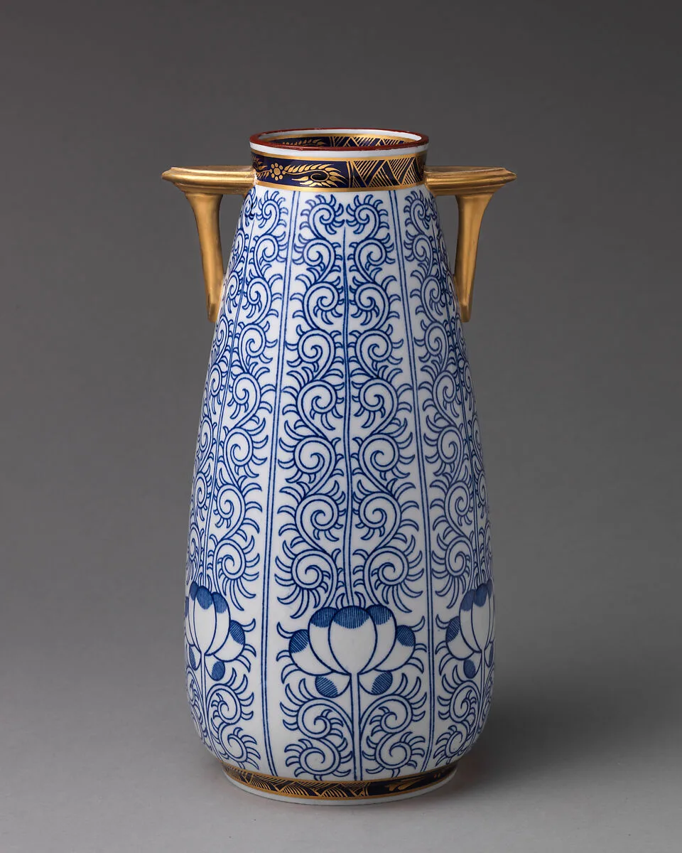 Vase (one of a pair) — Worcester factory