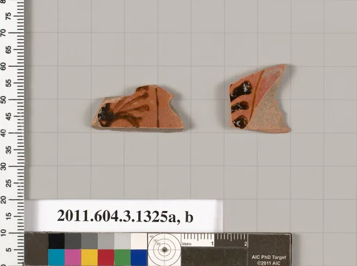 Terracotta fragments of skyphoi (deep drinking cups)