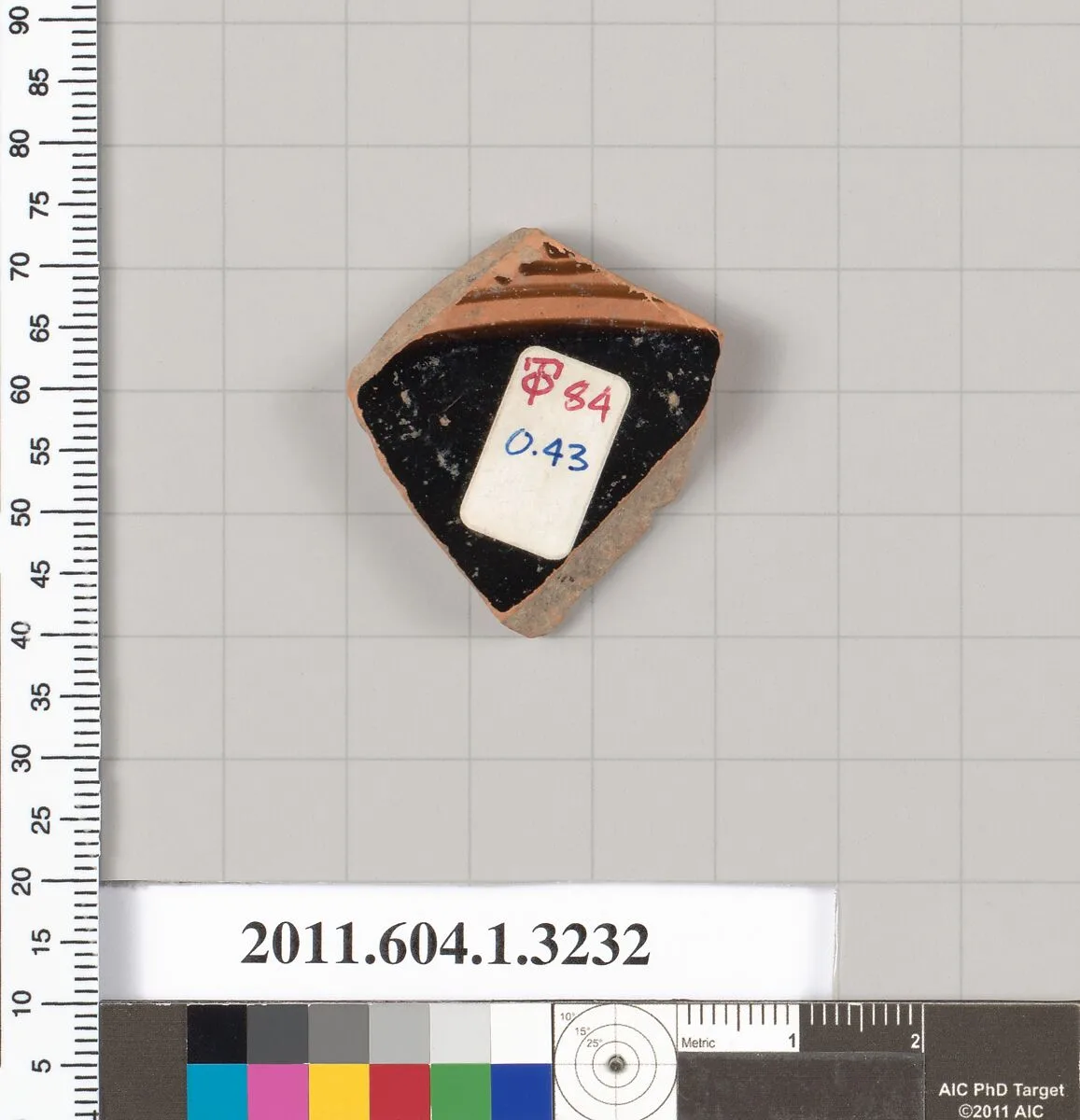 Terracotta fragment of a kylix (drinking cup) — Unknown