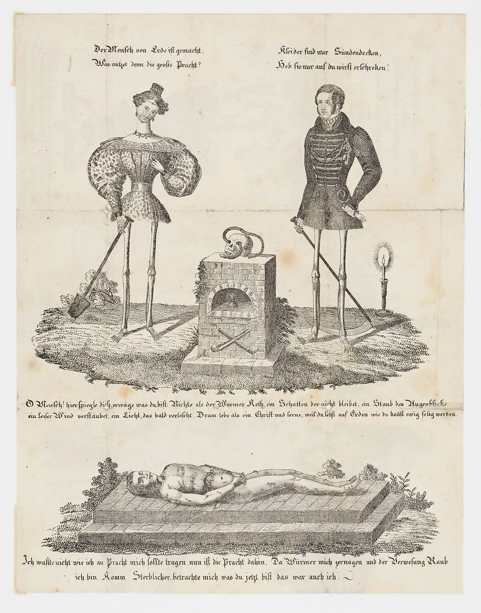 A Letter to Me and You (Memento Mori) — Anonymous, German, 19th century