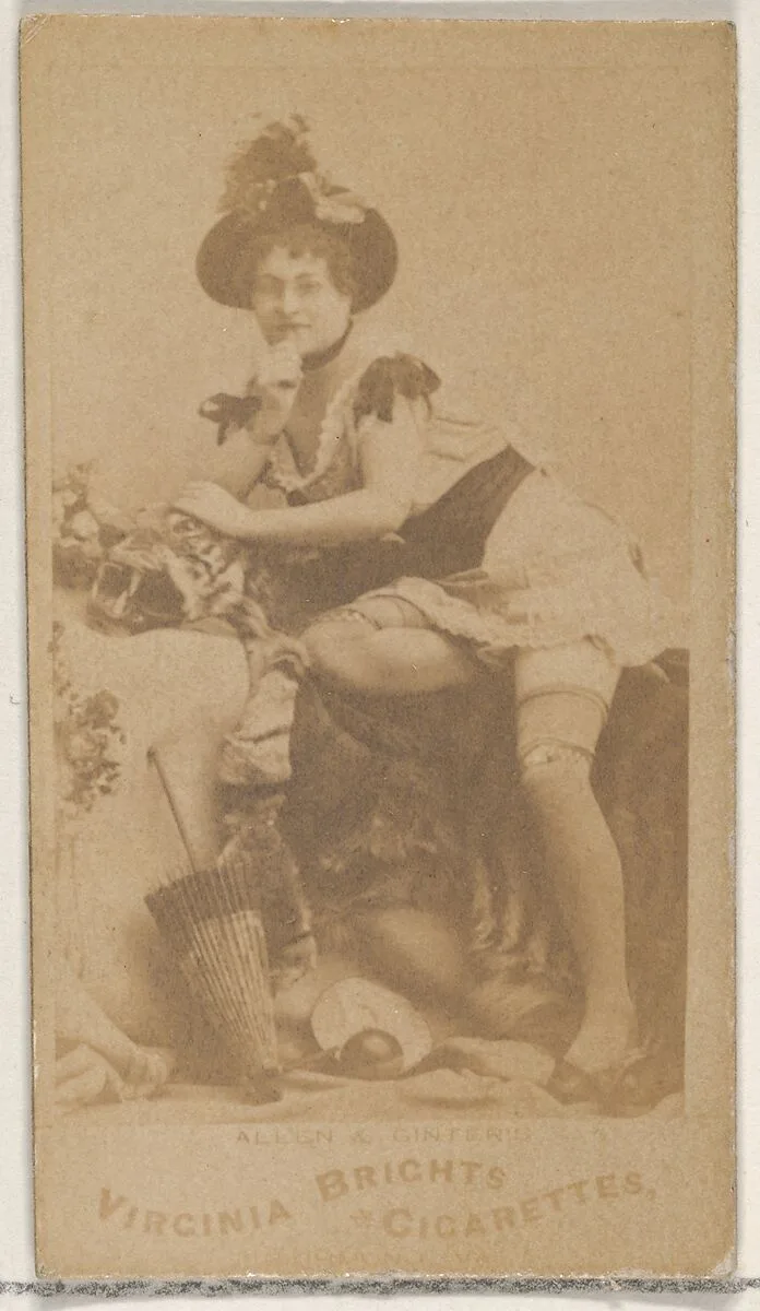 From the Actors and Actresses series (N45, Type 5) for Virginia Brights Cigarettes — Allen & Ginter