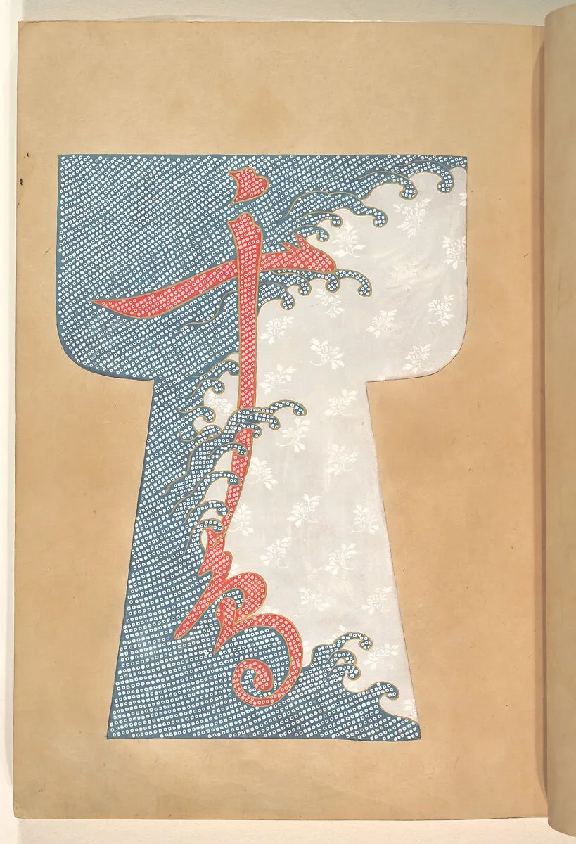 極彩色雛形本|Book of Painted Kosode Patterns — Unknown
