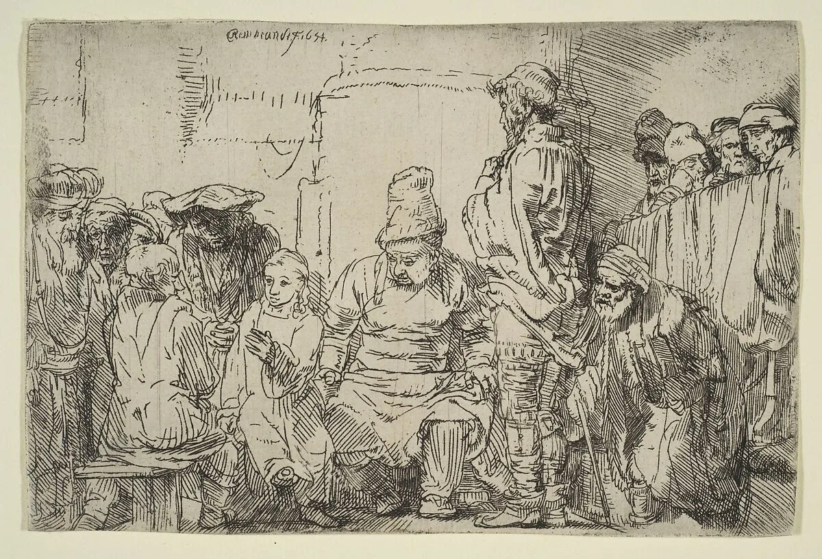 Christ Seated Disputing with the Doctors — Rembrandt (Rembrandt van Rijn)