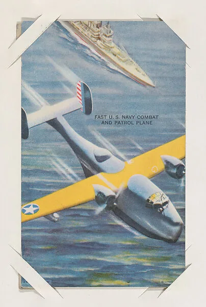 Fast U. S. Navy Combat and Patrol Plane from Military cards series (W615) — International Mutoscope Reel Company