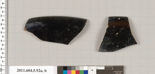 Terracotta rim fragments of kylikes (drinking cups)