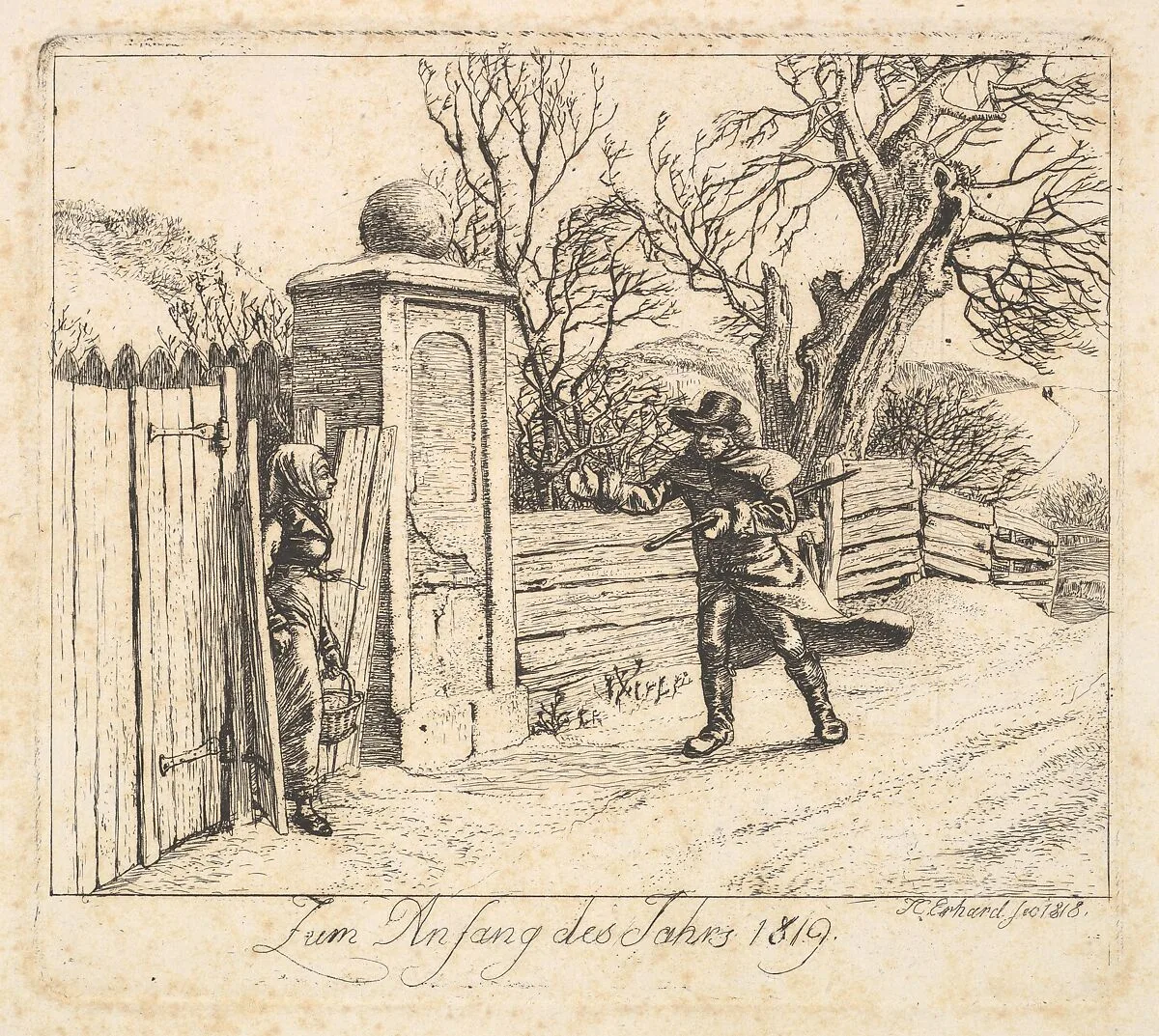 Winter Landscape — Johann Christoph Erhard